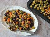 Salade de lentilles aux légumes d'hiver rôtis #vegan