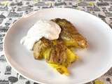 Patates tapées sauce tournesol {Véganes}