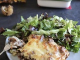 Gratin de brocoli et châtaignes aux champignons