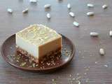 Cheesecake citron, gingembre, noisette et figue – Vegan, sans gluten, local